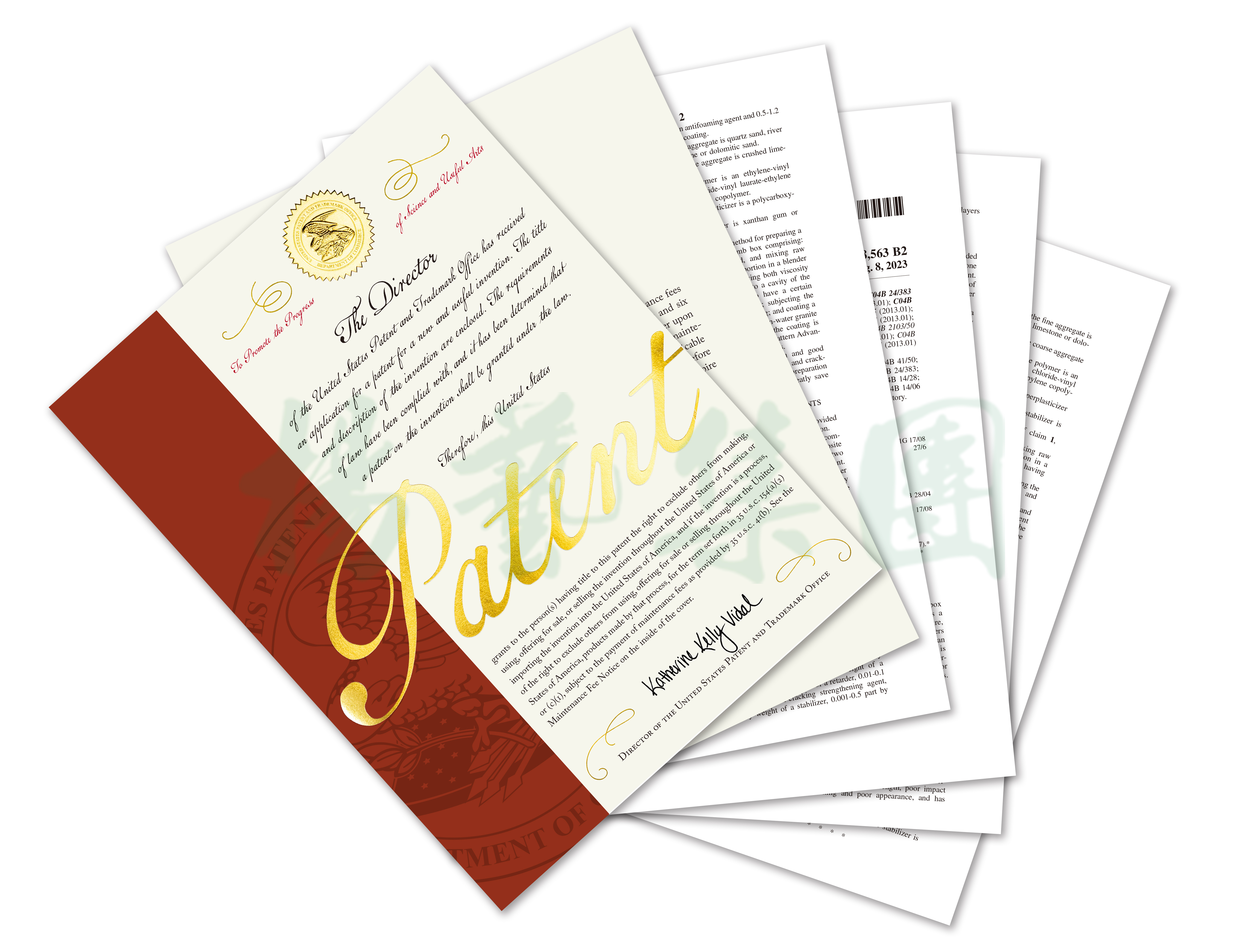 美国专利：聚合物水泥花岗岩复合墓箱及其造作步骤